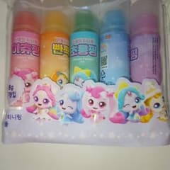 韓国限定　キャッチティニピン カラフル スティックのり 5本セットのサムネイル