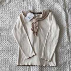 新品　&mignon リボン付き襟 長袖カットソーのサムネイル