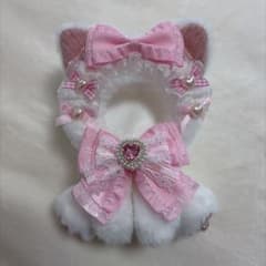 持てるよ ねこさん.12〜14cm/ピンク❤︎おすわりぬい服 着ぐるみ ちびぐるみ おすわりぬい服 ピンクニットねこちゃん 11㎝〜15㎝ ちびぐるみ にじ