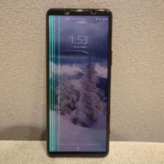 SONY Xperia 5 Ⅱ本体 画面に縦の線あり　docomo版　SO52A sony Xperia 5 II ブラック SO52A docomo画面縦線あり - メルカリ