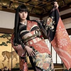 振袖フルセット 身丈166.5裄70 総絞り 黒 ベージュ 正絹 逸品 成人式 振袖フルセット 高身長 手絞り 金彩友禅 成人式振袖 振袖 裄70