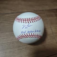 Jacob Misiorowski 直筆サインボール MLBデビュー日記載 - メルカリ