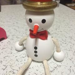 クリスマスにピッタリ！スノーマンの置物のサムネイル