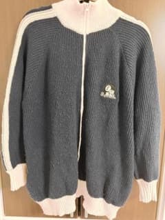 ジップアップニット セーター ダイス刺繍のサムネイル
