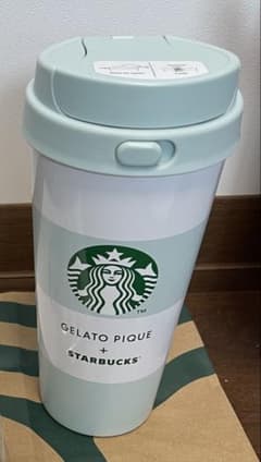 スタバ ジェラートピケ TOGOボトル ミントグリーンとスタバカードケースのサムネイル