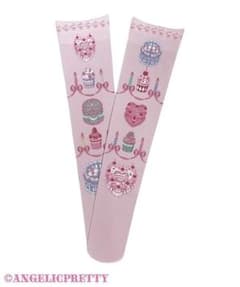 Angelic Pretty Happy Cakes オーバーニー Angelic Pretty Happy Cakesオーバーニー ピンク - メルカリ