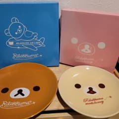 리락쿠마 플레이트 2장 세트 로손 한정품
