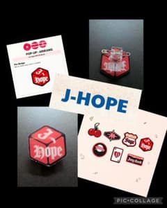 BTS ジョングク テヒョン j-hope ピンバッジ バッチ キーホルダー BTS J-HOPE ピンバッジ LAS VEGAS - メルカリ