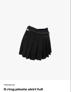 theredthread S ring pleats skirt full 黒 - メルカリ