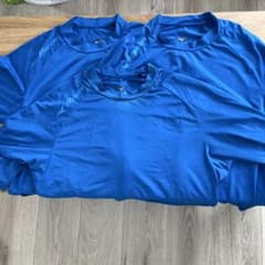 Mizuno 水色 アンダーシャツ 3枚セット長2半1のサムネイル