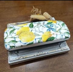 ♪メガネケース 眼鏡 レモン柄 デコパージュ ハンドメイド♪ - メルカリ