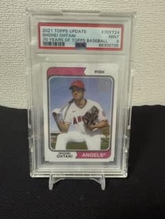 Topps 大谷翔平 二刀流 1イニング記録 カード 300円スタート！】topps 70周年 大谷翔平 PSA9 二刀流デザイン - メルカリ
