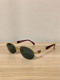 MOSCHINO オーバル サングラス ゴールド oval sunglasses - メルカリ