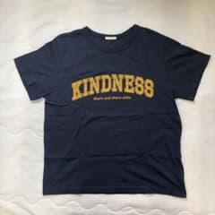 GU カレッジロゴ 半袖Tシャツ ネイビー Lのサムネイル