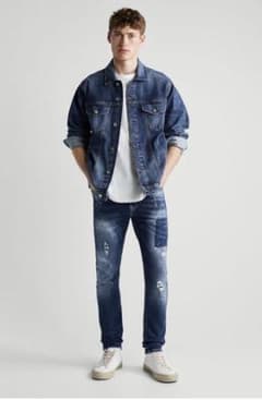 ZARA スキニー　ダメージのサムネイル