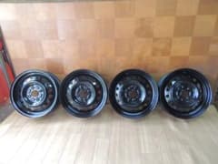 C339 14×4.5J 4穴 ホイール(ブラック) 14インチ 4本 スズキ - メルカリ