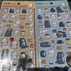 新品 未使用 お文具さんといっしょ ボンボンドロップシール2点セットのサムネイル