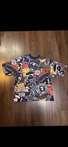 AAPE BY A BATHING APE 総柄Tシャツ Lサイズのサムネイル