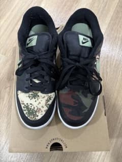 Nike Dunk Low Black Multi-Camo スニーカー 26