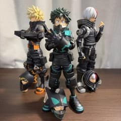 一番くじ 僕のヒーローアカデミア WHM 緑谷出久 爆豪勝己 轟焦凍 3体セットのサムネイル