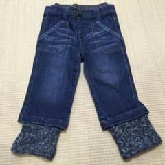★タグなし新品★ラグマート デニムロングパンツ 90のサムネイル