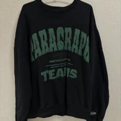 Paragraph スウェット トレーナー ブラック グリーン