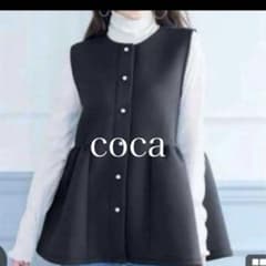 coca パールボタン　へプラムベストのサムネイル