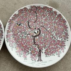 有田焼 峯山作 満開桜 陶器 大皿 飾り皿 34㎝ - メルカリ