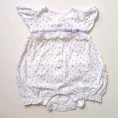 半袖ロンパース 小花柄 フリル 60cmのサムネイル