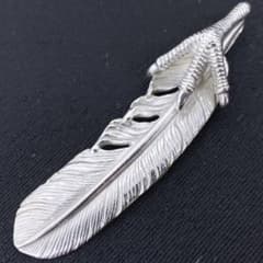 正規品 TADY＆KING シルバー 925 全銀 銀爪 フェザーペンダント L 正規品 TADY＆KING シルバー 925 全銀 銀爪 フェザーペンダント L