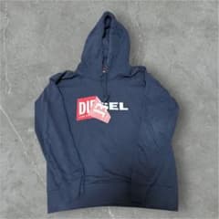 DIESEL ネイビー ロゴ入り パーカーのサムネイル