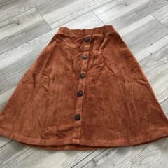 ZARA KIDS オレンジ コーデュロイスカート 8サイズのサムネイル