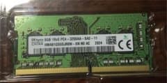 ノートパソコン用メモリ8GB×1 DDR-4 3200MHzのサムネイル