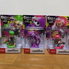 アミーボ スプラトゥーン ネオン ボーイ ガール イカ 3点 新品 送料込みのサムネイル