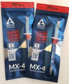 ２個 最新版CPUグリス MX-4 4g ARCTIC 高熱伝導グリース 送込☆のサムネイル