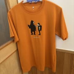 お値下げ中　mont-bell 道案内オレンジ Tシャツ Mのサムネイル