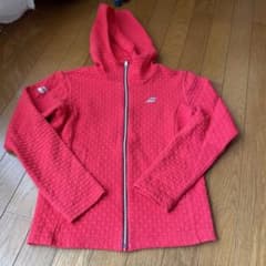 レッド フード付き ジップアップ Mのサムネイル