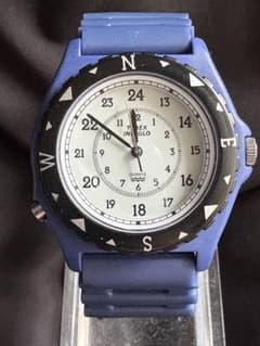 希少 美品 ヴィンテージ TIMEX INDIGLO 腕時計 青 - メルカリ