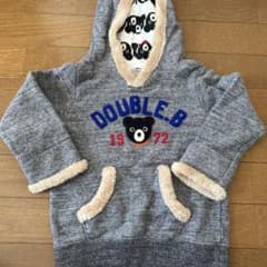 DOUBLE.B フリース裏地 パーカー 100のサムネイル