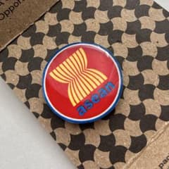 非売品】2025大阪関西万博 ASEAN ピンバッジ マグネット式バッチ