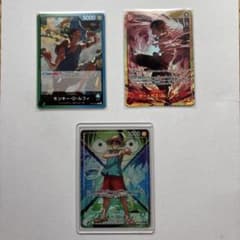 ルフィ リーダーパラレル 決戦の刻 3枚セット - メルカリ