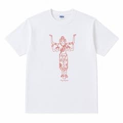 PORT & COMPANY 半袖Tシャツ ホワイト 仏像プリントのサムネイル