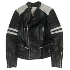 Ralph Lauren 2トーンダブルライダースジャケット - メルカリ