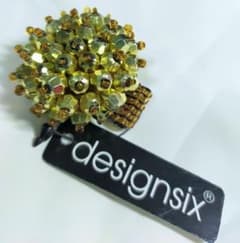 【お値下げ】designsix　ビーズリングのサムネイル