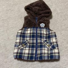 BABYDOLL ボアベスト リバーシブル 100cmのサムネイル