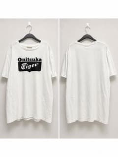 Onitsuka Tiger Tシャツ ホワイト ロゴプリント