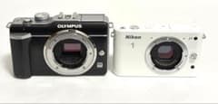 デジカメ2台セット OLYMPUS PEN Lite E-PL1 ブラック 含む - メルカリ