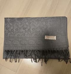 Made in Thailand 100%カシミヤ ストール グレーのサムネイル
