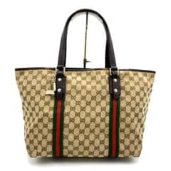 美品‪☆ GUCCI グッチ シェリーライン GG トートバッグのサムネイル