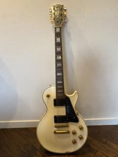 Greco 70年代 レスポールカスタム　国産ビンテージ　フジゲン製 Greco レスポールカスタムタイプ ホワイト 70s〜80s 日本製フジゲン期